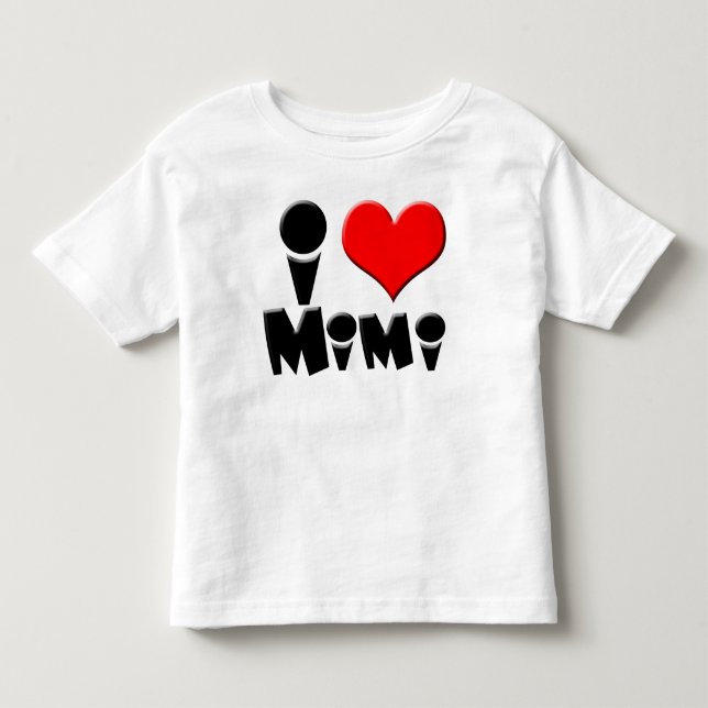 I Luv Mimi Kleinkind T-shirt (Vorderseite)