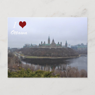 I luv Ottawa Postkarte des Parlaments Hill