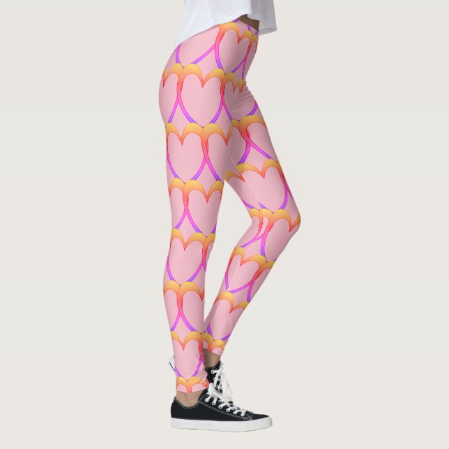 I luv Rosa /Kompression Fit Leggings (Rechts)