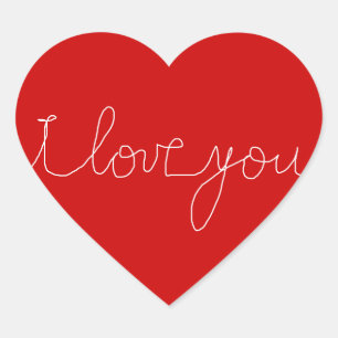 i luv Sie Herz-Aufkleber