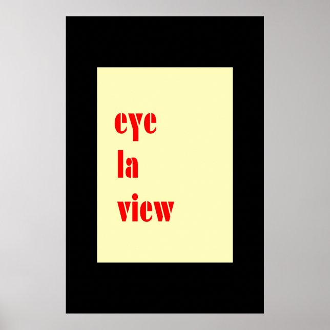 I LUV U Card Poster (Vorne)