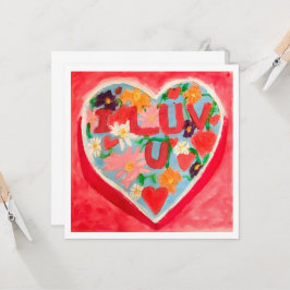 I Luv U Karte