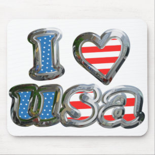 I Luv USA Mousepad