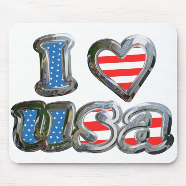 I Luv USA Mousepad (Vorne)