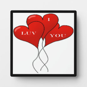 "I LUV YOU" BALLOONS FOTOPLATTE