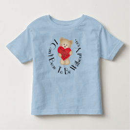I Luv You Bear Toddler Fine Jersey T - Shirt