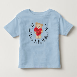 I Luv You Bear Toddler Fine Jersey T - Shirt