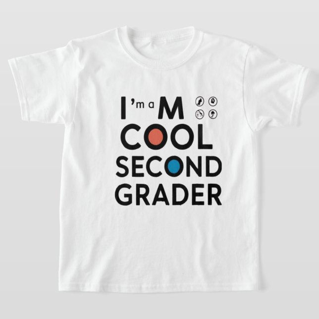 I’m a Cool Second Grader Back to School T-Shirt  (Ablage )