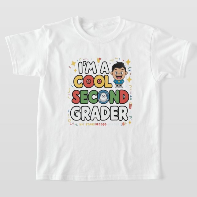 I’m a Cool Second Grader Back to School T-Shirt  (Ablage )