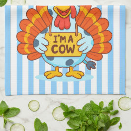 I’m a Cow Turkey | Funny Thanksgiving Disguise Geschirrtuch