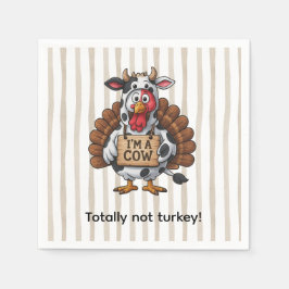 I’m a Cow Turkey | Funny Thanksgiving Disguise Serviette