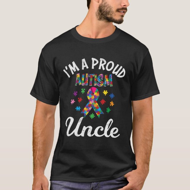 I´m a proud uncle of autistic child awareness Auti T-Shirt (Vorderseite)