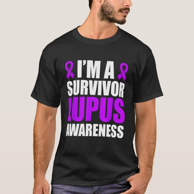 I m A Survivor Lupus Awareness Lupus Warrior T-Shirt (Vorderseite)