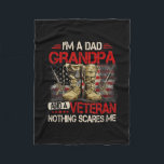 I’m Dad Grandpa And A Veteran American Flag Fleecedecke<br><div class="desc">I'm Dad Grandpa and A Veteran American Flag Gists For Dad Gift. Perfect gift for your dad,  mom,  dad,  men,  women,  friend and family members on Thanksgiving Day,  Christmas Day,  Mothers Day,  Fathers Day,  4th of July,  1776 Independent Day,  Veterans Day,  Halloween Day,  Patrick's Day</div>