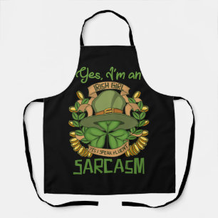 I_m Ein irisches Mädchen ich spreche Fluent Sarcas Schürze