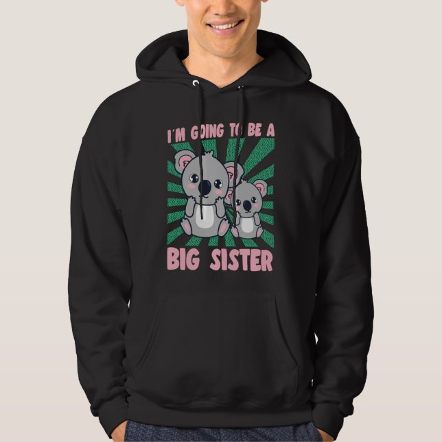 I m Going To Be A Big Sister Koala Graphic Big Sis Hoodie (Vorderseite)