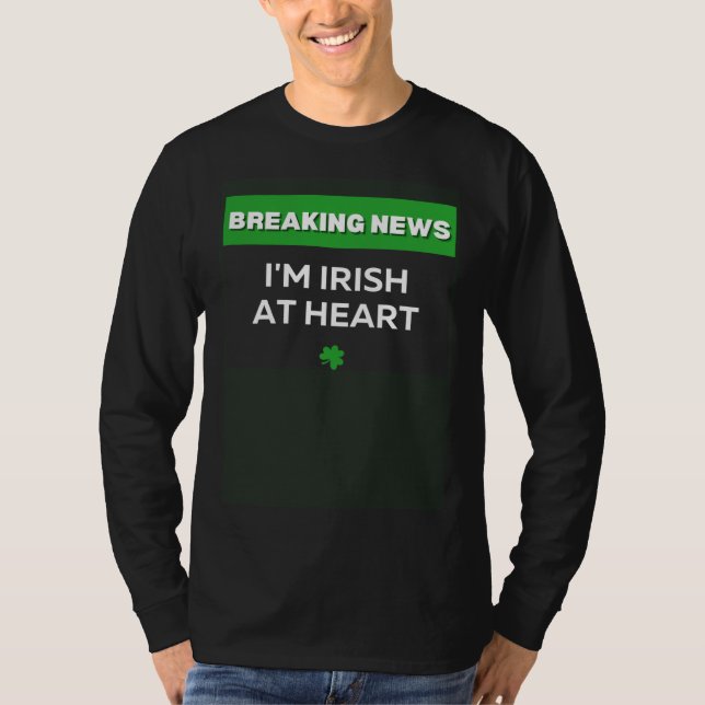 I M IRISH AT HEART ST PATRICKS DAY C SHAMROCK ST P T-Shirt (Vorderseite)