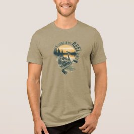 I’m Living in My | Funny Fisherman Gift | Outdoor  Tri-Blend Shirt