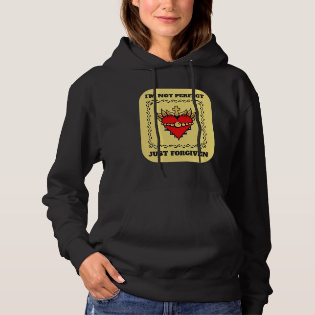 i m not perfect just forgiven christian team jesus hoodie (Vorderseite)