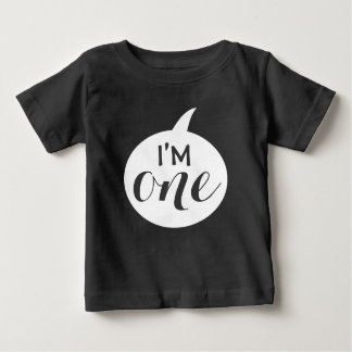 "I m One" 1. Geburtstags-Baby Baby T-shirt