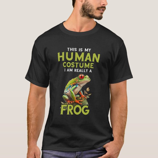 I m Really A Frog Rainforest Amphibian Red Eyed Tr T-Shirt (Vorderseite)