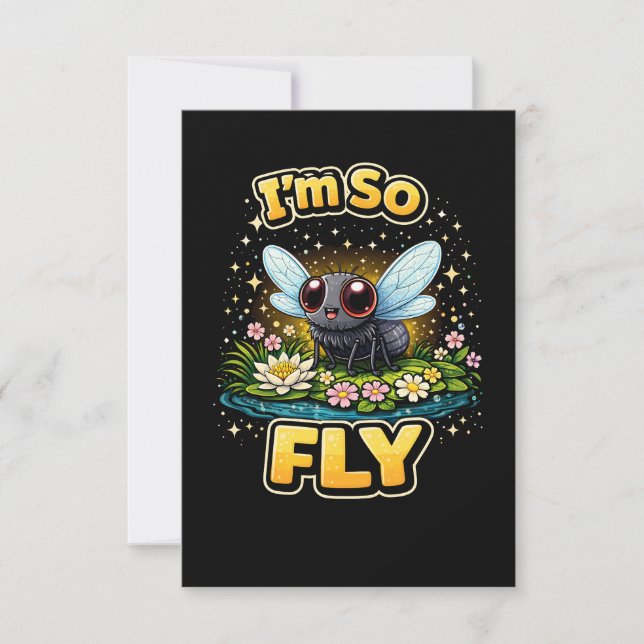 I’m So Fly Dankeskarte (Vorderseite)