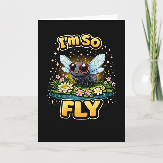 I’m So Fly Feiertagskarte (Vorderseite)