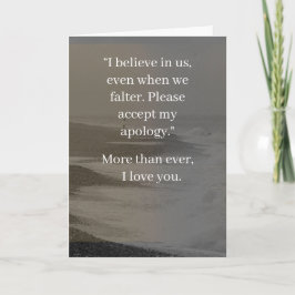 I’m Sorry Relationship Card | Elegant Apology Karte