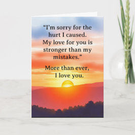 I’m Sorry Relationship Card Karte