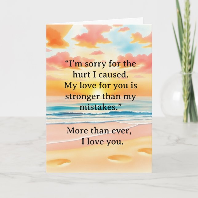 I’m Sorry Relationship Card Karte (Vorderseite)