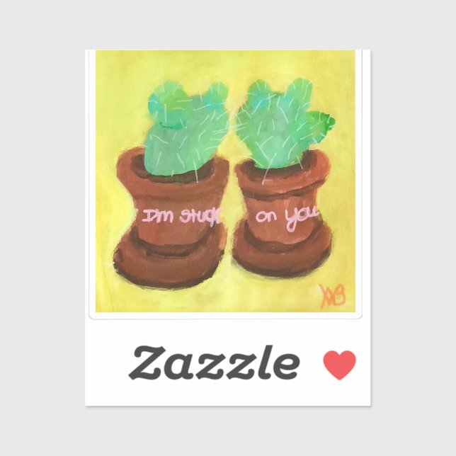 I’m Stuck on You Aufkleber (Blatt)