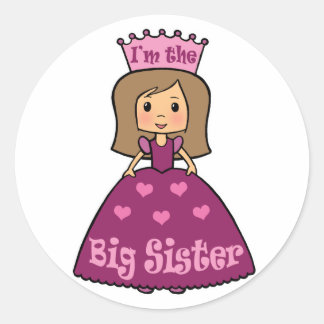 I’m the Big Sister Runder Aufkleber