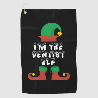 I’m the Dentist Elf Christmas design Gift for Golfhandtuch