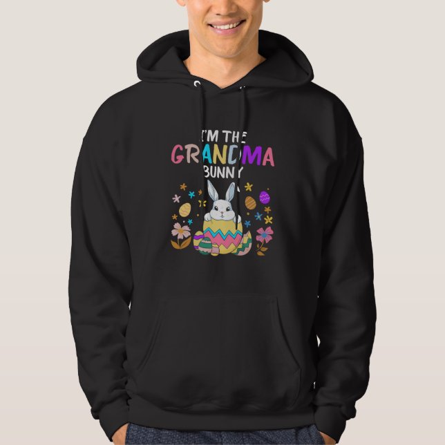 I m the Grandma Bunny Happy Easter Day Women Rabbi Hoodie (Vorderseite)