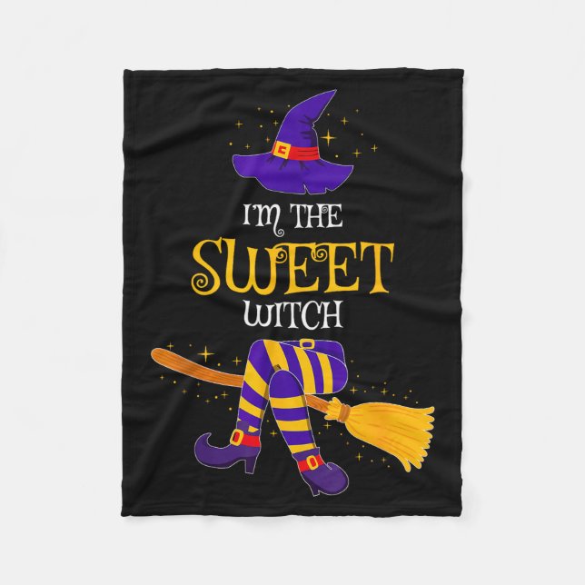 I’m The Sweet Witch Family Matching Costume Hallow Fleecedecke (Vorderseite)
