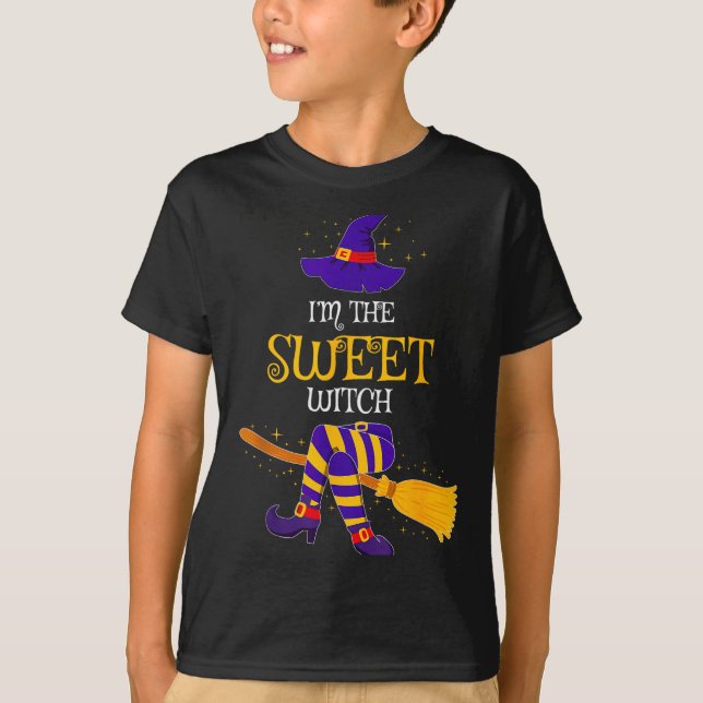 I’m The Sweet Witch Family Matching Costume Hallow T-Shirt (Vorderseite)
