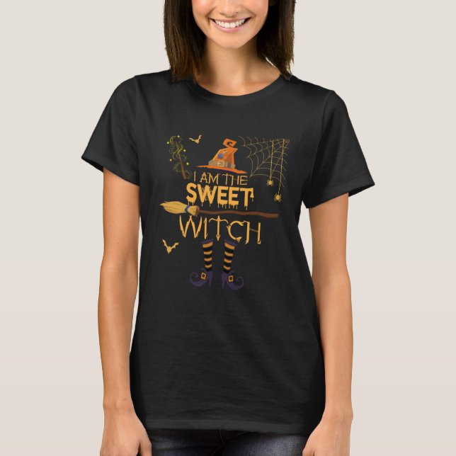 I m the Sweet Witch Matching Halloween Group Costu T-Shirt (Vorderseite)