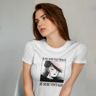 I M Vintage Französisch T-Shirt