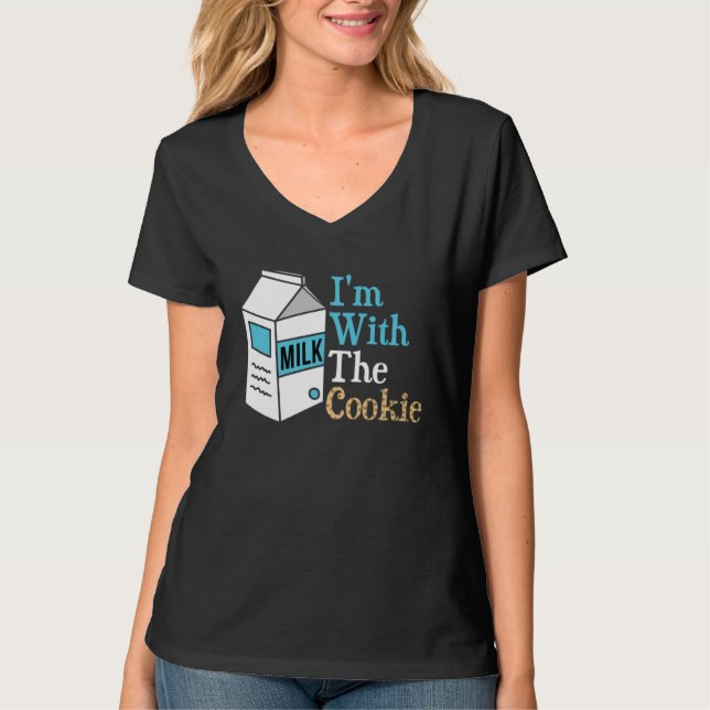 I m With The Cookie Milk Costume Matching T-Shirt (Vorderseite)