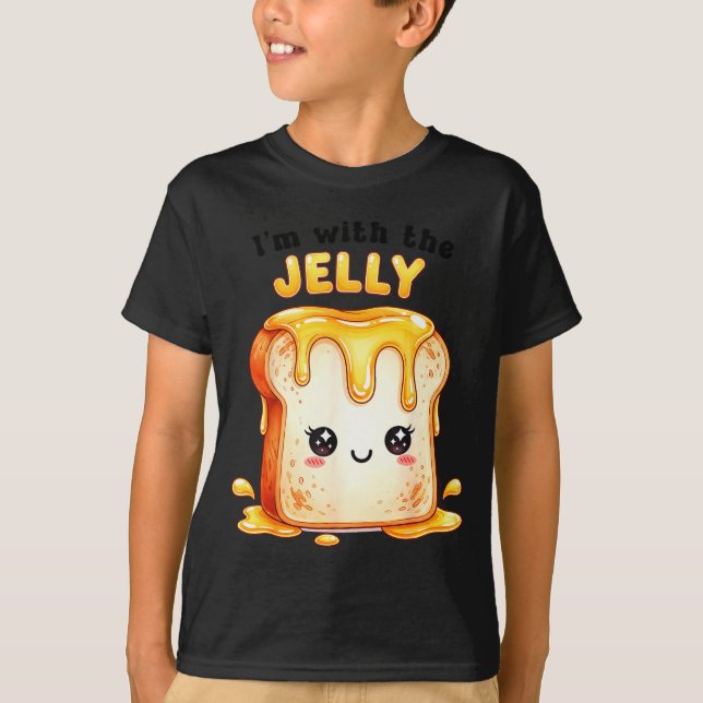I’m With The Jelly Funny Matching Couple Cute Kawa T-Shirt (Vorderseite)
