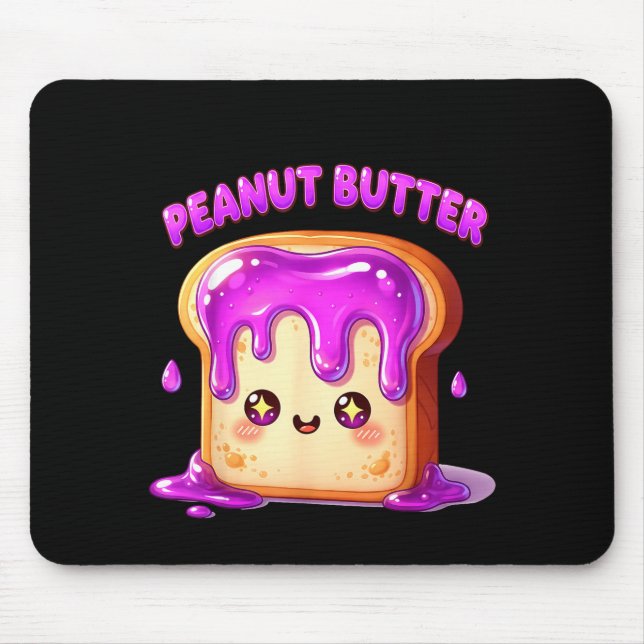 I’m With The Peanut Butter Funny Matching Couple C Mousepad (Vorne)