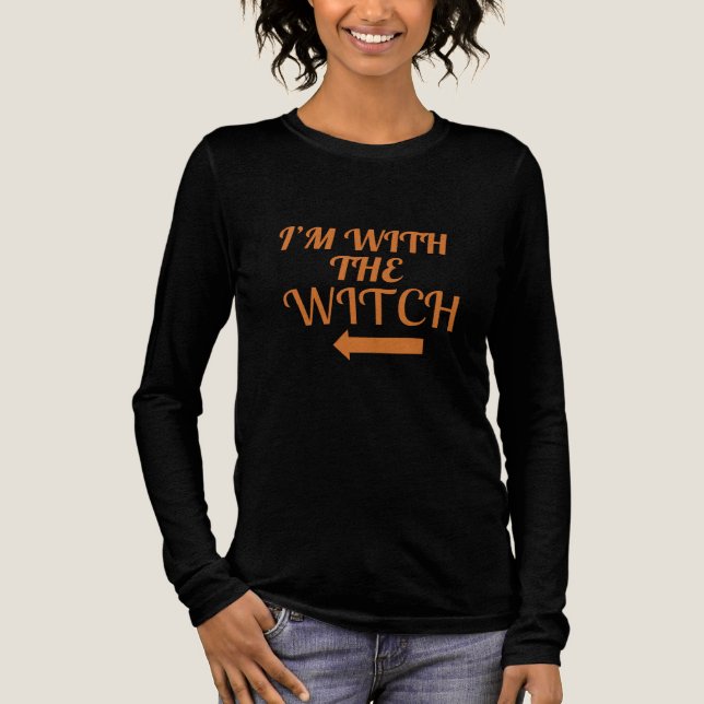 I’m With The Witch Tri-Blend Shirt (Vorderseite)