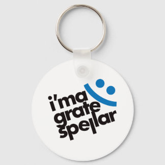 I ma Grate Spellar - Blau Schlüsselanhänger