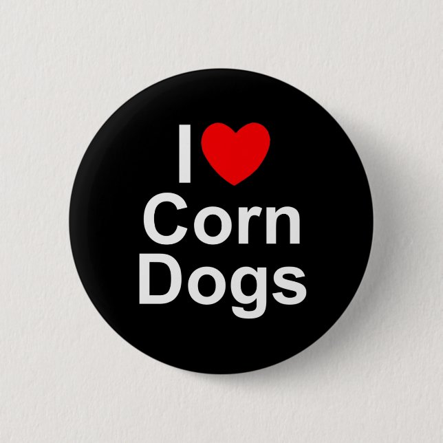 I Mais-Hunde der Liebe-(Herz) Button (Vorderseite)