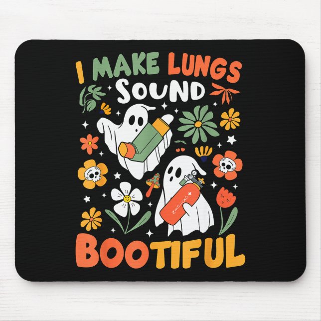 I Make Lungs Sound Bootiful Resratory Therast Hall Mousepad (Vorne)