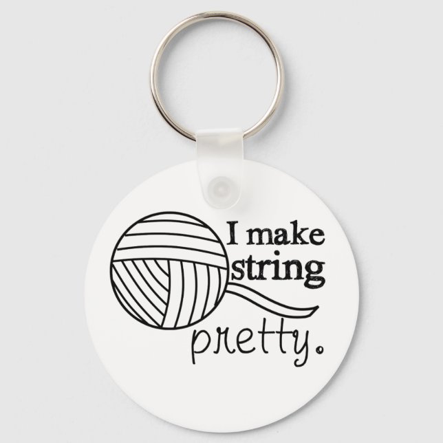 I Make String Hübsch Schlüsselanhänger (Vorderseite)