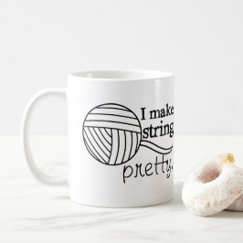 I Make String Hübsch Yarn + Crafts Tasse