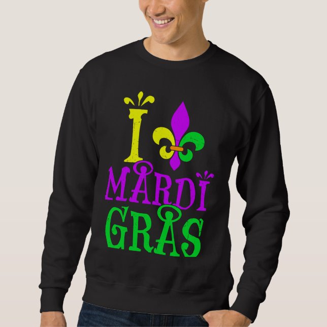 I Mardi Gras Fleur De Lys Symbol Women Men New Orl Sweatshirt (Vorderseite)