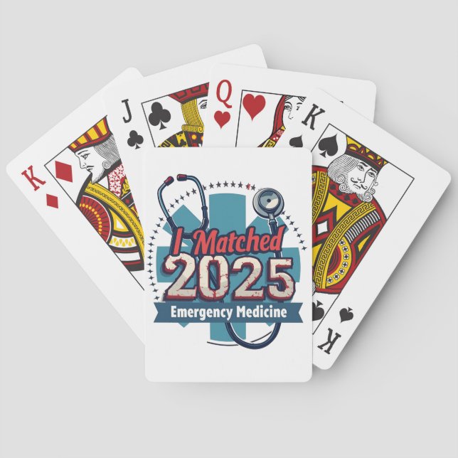 I Matched 2025 Emergency Medicine Spielkarten (Rückseite)