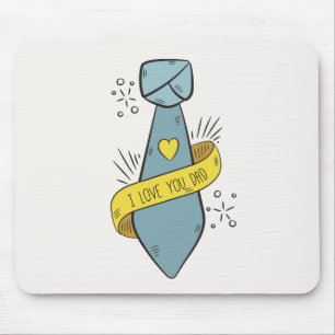 I Mausunterlage Liebe-Sie Vater-des Vatertags-  Mousepad